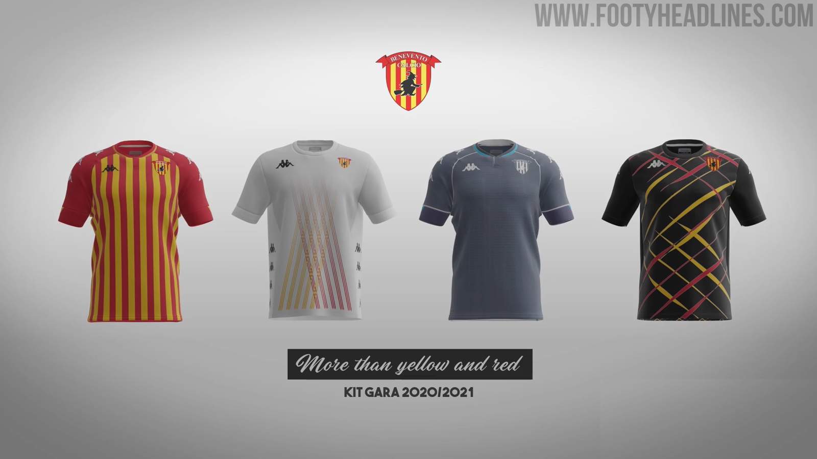 Benevento 20 21 Home Away Third Special Serie A Kits Released